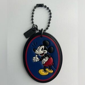 Coach X Disney Blue Leather Mickey Mouse Limited Edition Keychain Bag …